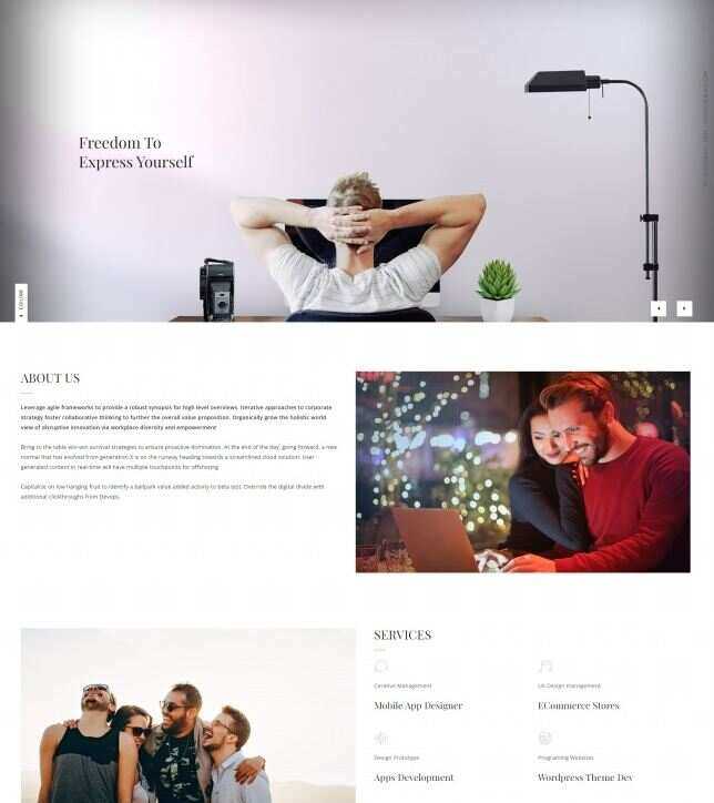 中小型互联网开发公司网站html模板 - 网创&网赚 项目教学