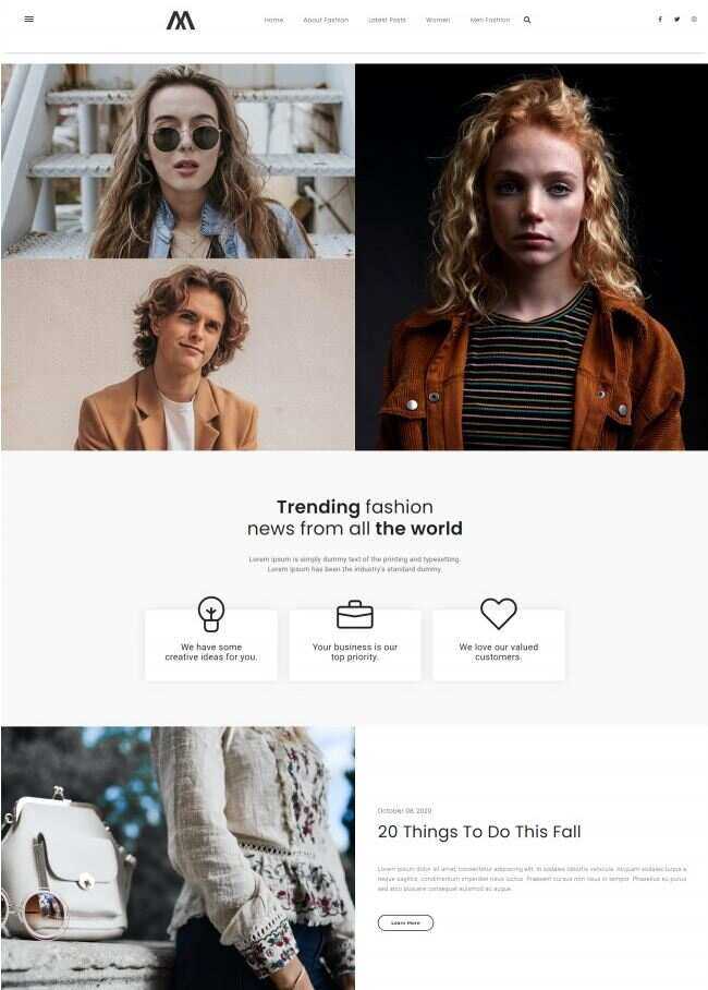 响应式时尚新闻资讯网站HTML模板 - 网创&网赚 项目教学