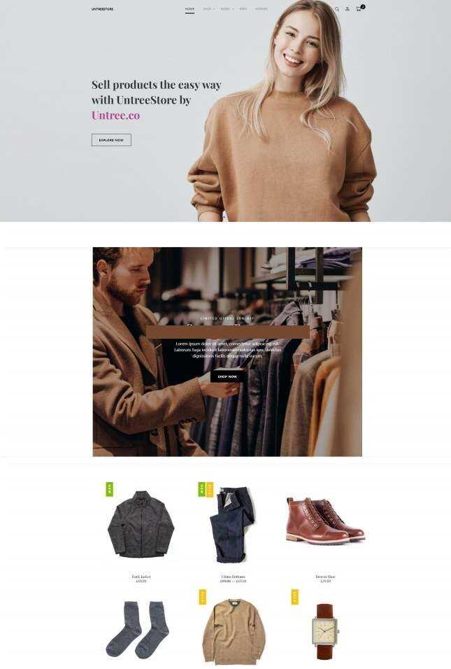 时尚服饰单品销售服务网站html模板 - 网创&网赚 项目教学