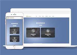 简约网络设计金融企业前端网站模板下载 - 网创&网赚 项目教学