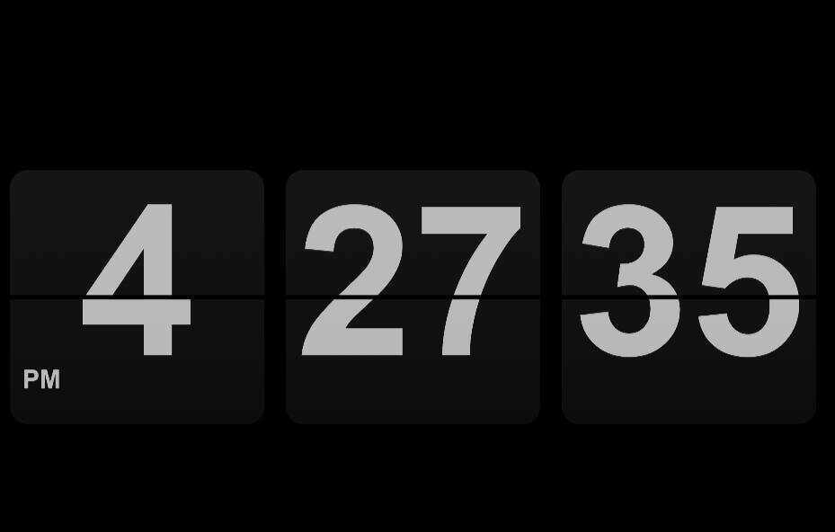 倒计时单页翻页时钟HTML源码，黑色翻页时钟HTML源码 - 网创&网赚 项目教学