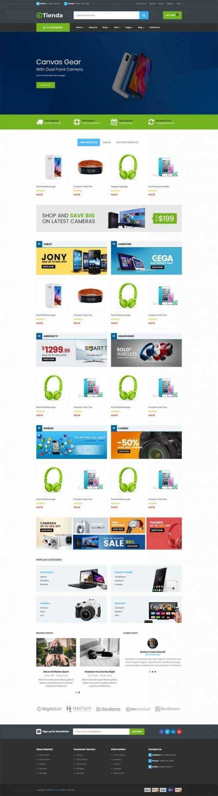 Bootstrap4手机数码商城响应式前端 - 网创&网赚 项目教学