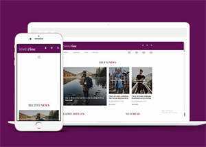 简洁新闻资讯播报网站模板源码 - 网创&网赚 项目教学