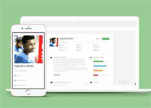 简洁个人简历介绍网站模板下载 - 网创&网赚 项目教学