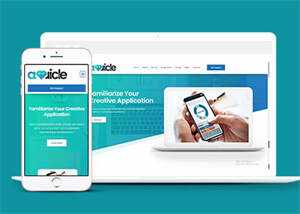 绿色APP创意设计网站模板源码 - 网创&网赚 项目教学