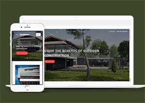 简洁户外房屋建造网站模板下载 - 网创&网赚 项目教学