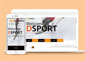 体育用品健身响应式网页模板下载 - 网创&网赚 项目教学