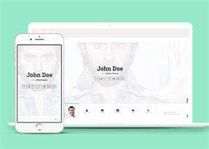 js切换个人简历主页类网站模板 - 网创&网赚 项目教学