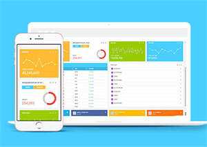 蓝色后台数据管理网站模板下载 - 网创&网赚 项目教学