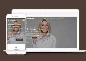 商业信贷行业响应式通用网站模板下载 - 网创&网赚 项目教学