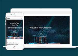 响应式简洁导航全屏响应式模板 - 网创&网赚 项目教学