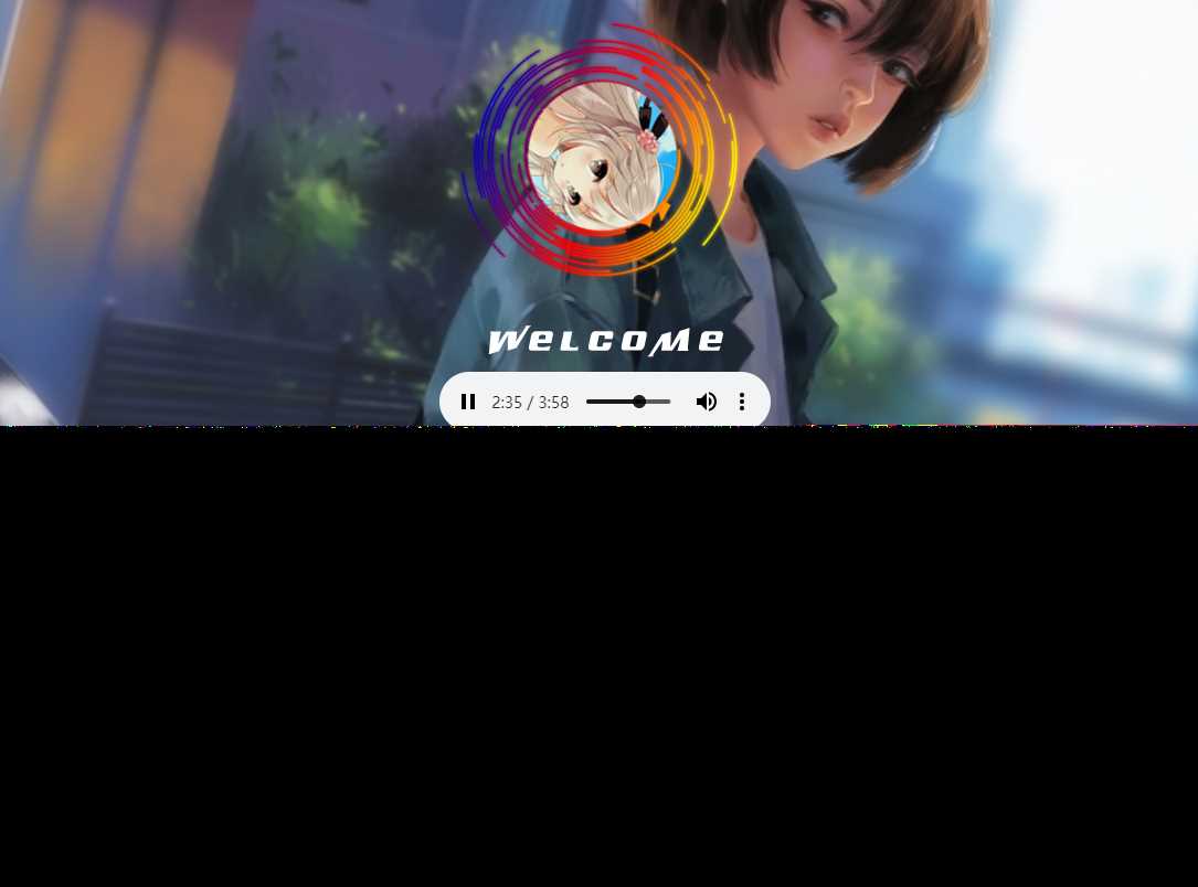 非常漂亮的一款html引导页导航网站旋转头像变幻背景单页源码 - 网创&网赚 项目教学