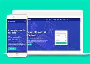宽屏域名服务代理商HTML5模板下载 - 网创&网赚 项目教学