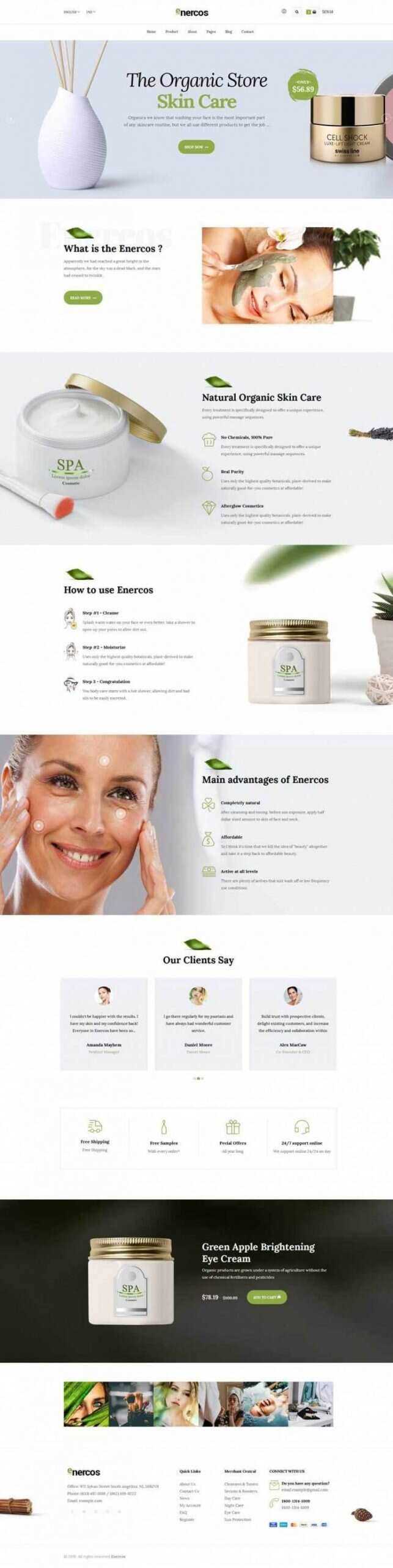 简洁响应式美容美体化妆品购物网站 - 网创&网赚 项目教学