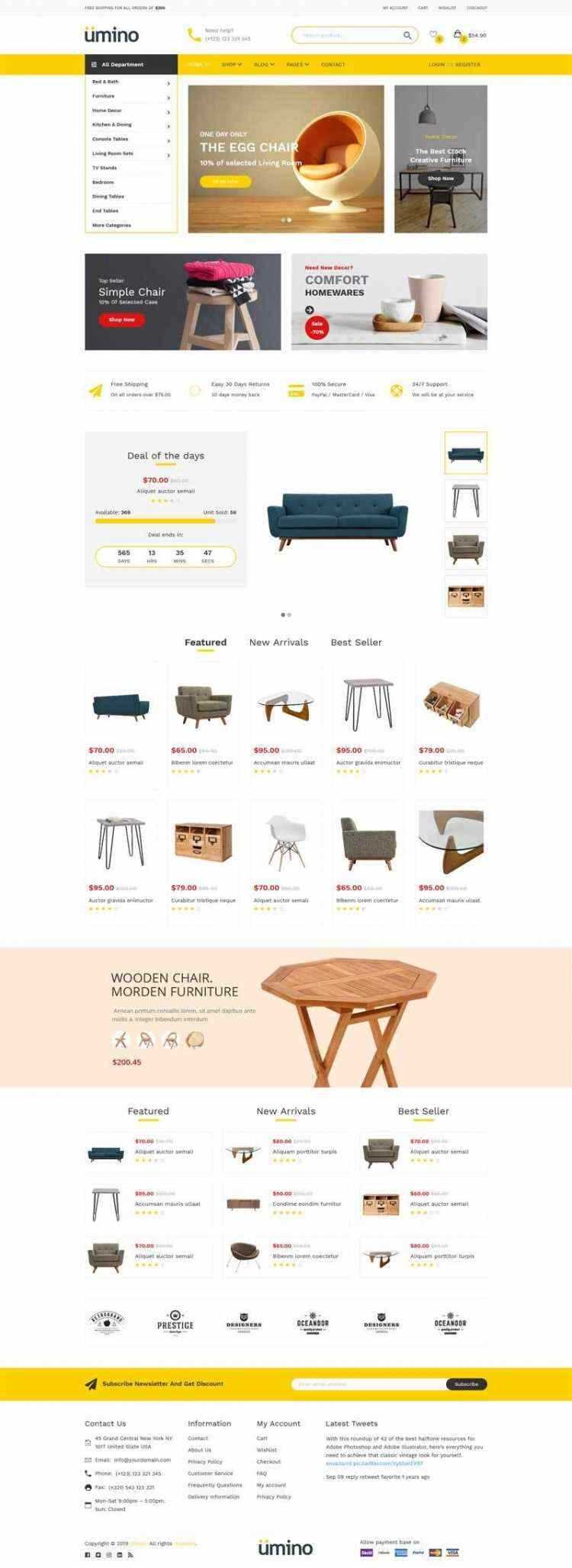 Bootstrap4响应式室内家具家居用品电商销售商城 - 网创&网赚 项目教学