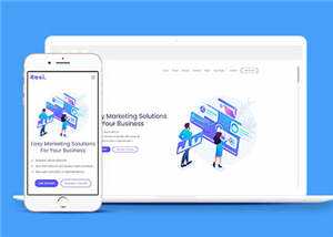 企业营销解决方案响应式网站模板 - 网创&网赚 项目教学