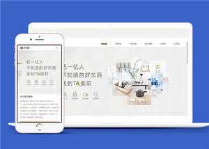 简约响应式电商平台源码网站模板下载 - 网创&网赚 项目教学