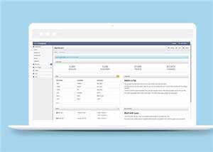 蓝色公司Bootstrap后台源码模板下载 - 网创&网赚 项目教学
