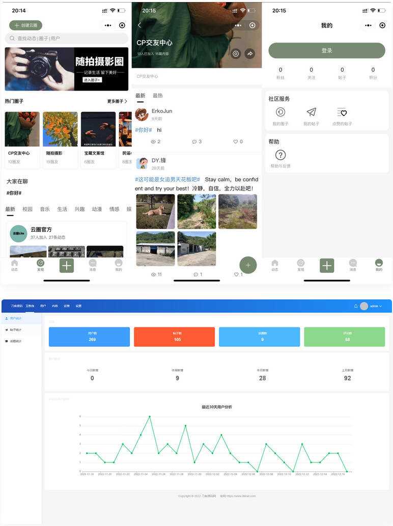 最新版云喵圈子全开源系统源码 兴趣社区交友圈子系统小程序源码 - 网创&网赚 项目教学