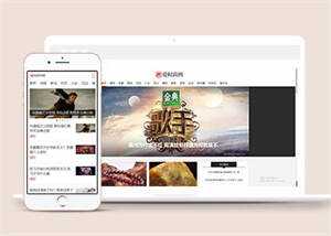 新闻资讯时尚杂志类网站模板源码 - 网创&网赚 项目教学