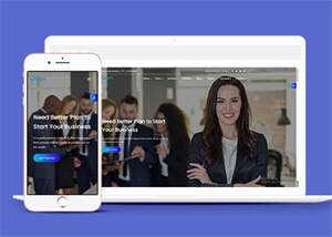 营销咨询服务网站HTML5模板 - 网创&网赚 项目教学
