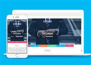 宽屏多彩时尚商务网站模板下载 - 网创&网赚 项目教学