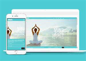 简洁功夫瑜伽健身网站模板源码 - 网创&网赚 项目教学