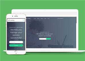 宽屏软件产品服务企业网页模板下载 - 网创&网赚 项目教学