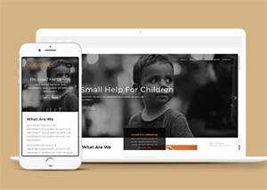 简洁公益组织网站模板下载 - 网创&网赚 项目教学