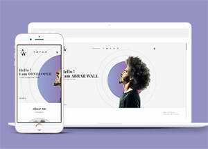 白色简洁设计师网站模板下载 - 网创&网赚 项目教学