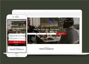 企业求职动态展示网页源码模板下载 - 网创&网赚 项目教学