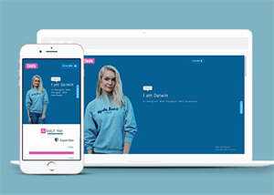 蓝色大气设计CSS3单页模板下载 - 网创&网赚 项目教学