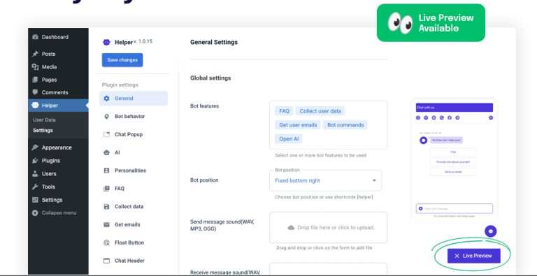 图片[3] - WordPress 插件 OpenAI 聊天机器人 – Helper助手破解版 1.0.18 - 网创&网赚 项目教学