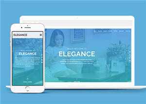 简洁服务展示动态公司响应式网页模板下载 - 网创&网赚 项目教学