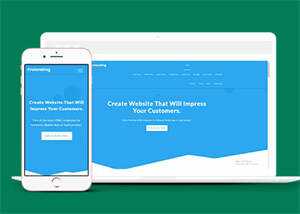 蓝色云服务器HTML网站模板 - 网创&网赚 项目教学