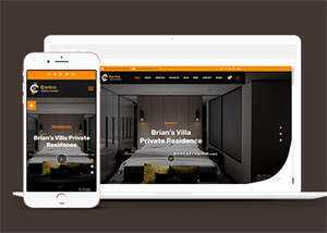 宽屏室内装饰设计公司网站模板 - 网创&网赚 项目教学