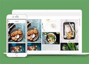 侧导航美食爱好者企业网站模板 - 网创&网赚 项目教学