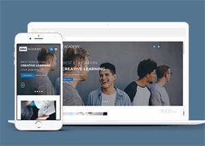 右侧导航隐藏教育类网站模板 - 网创&网赚 项目教学