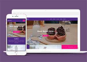 面包烘焙品牌加盟网站模板下载 - 网创&网赚 项目教学