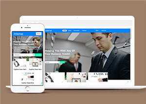 简约商务动态服务展示响应式网站模板下载 - 网创&网赚 项目教学