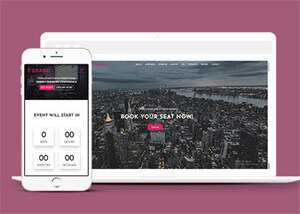 演讲会门票销售网站模板下载 - 网创&网赚 项目教学