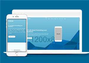 简约产品介绍响应式网页模板下载 - 网创&网赚 项目教学