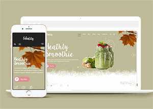 甜品奶茶店铺官网网站模板展示 - 网创&网赚 项目教学