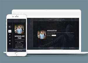 黑色酷炫个人单页面模板下载 - 网创&网赚 项目教学