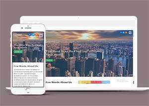 响应式宽屏外墙装修网站模板 - 网创&网赚 项目教学