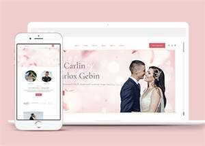 婚礼活动策划摄影HTML5模板源码 - 网创&网赚 项目教学