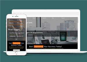 响应式商务科技公司HTML网页模板下载 - 网创&网赚 项目教学