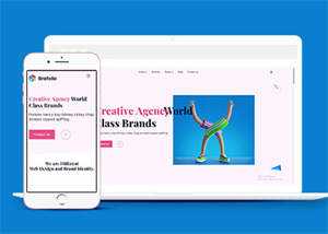 创意品牌广告设计公司网站模板 - 网创&网赚 项目教学