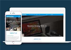 简洁企业咨询服务展示HTML网页模板下载 - 网创&网赚 项目教学