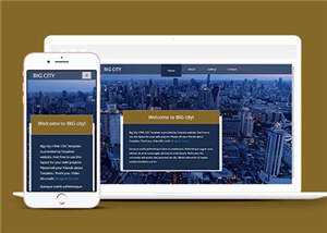 宽屏都市切换介绍响应式网页模板下载 - 网创&网赚 项目教学